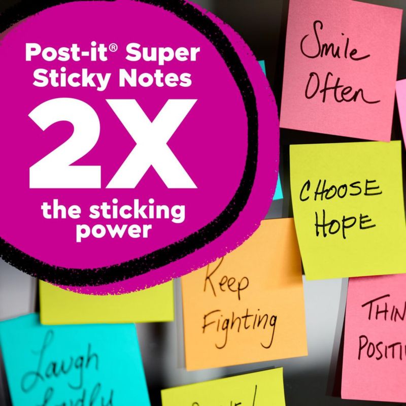 Post-it Notas adhesivas Super Sticky 5 cm Amarillo - 10 blocs