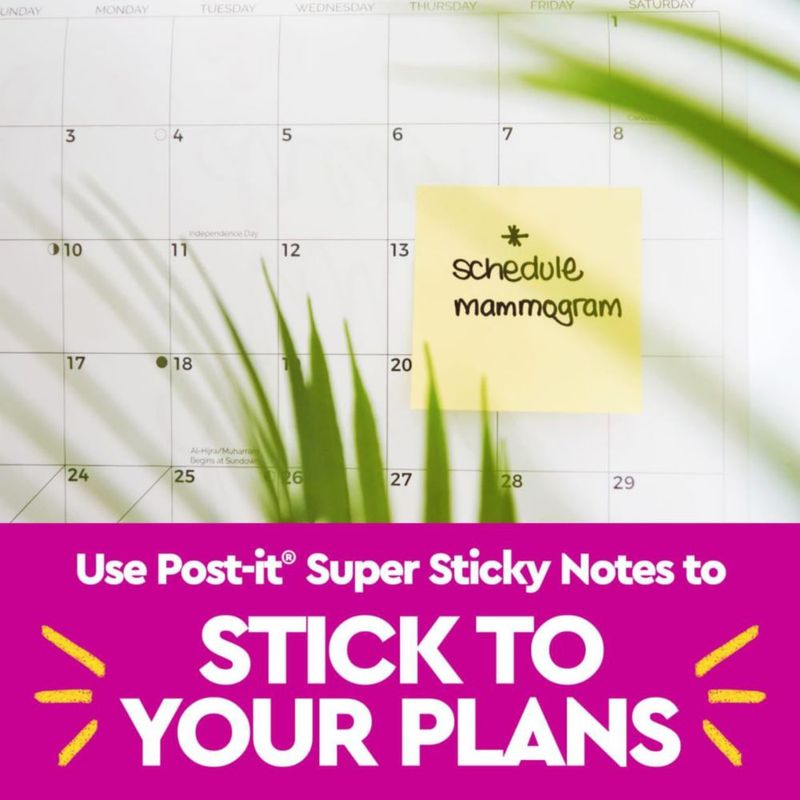 Post-it Notas adhesivas Super Sticky 5 cm Amarillo - 10 blocs