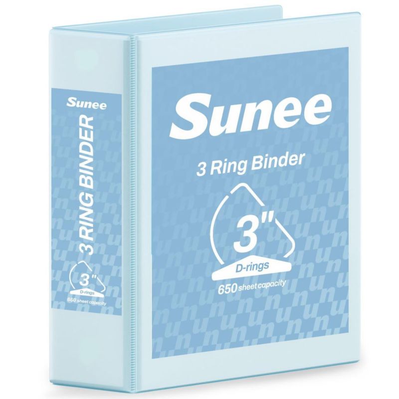 Carpeta de 3 anillas SUNEE 76 cm Azul pastel 1 unidad