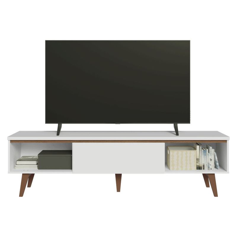 Mueble mesa para tv rack madesa reims hasta 75' blanco 1