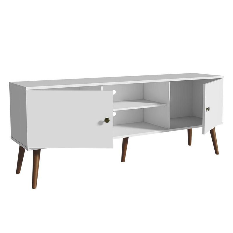 Mueble mesa para tv rack madesa 2 puertas hasta 65 blanco 02
