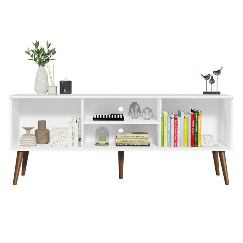 Mueble mesa para tv rack madesa 2 puertas hasta 65 blanco 02