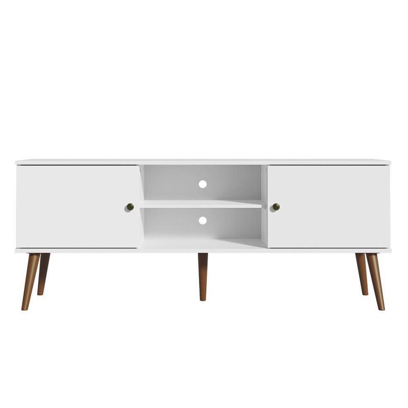 Mueble mesa para tv rack madesa 2 puertas hasta 65 blanco 02