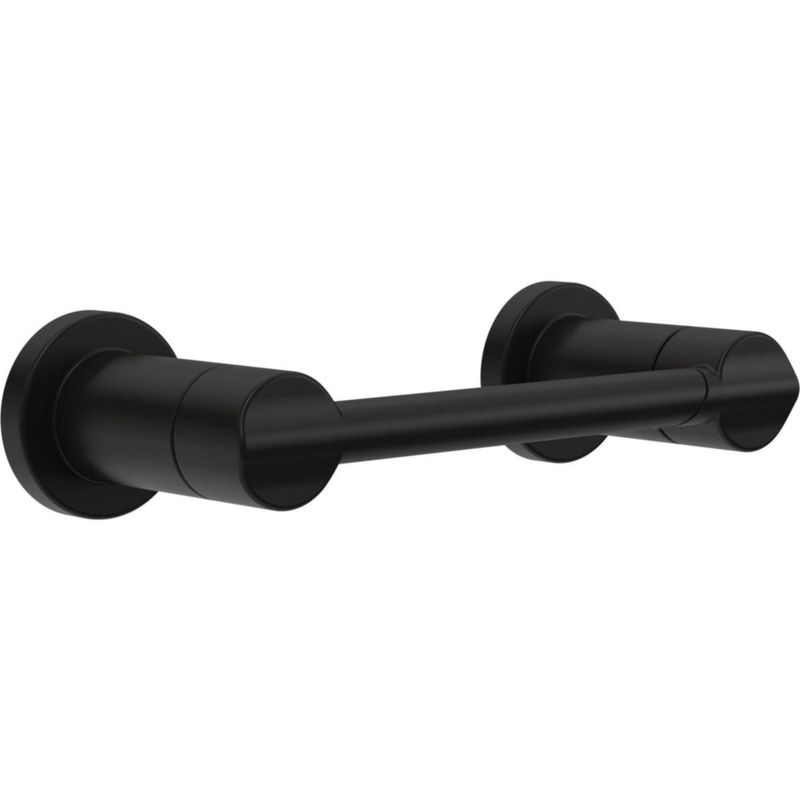 Portarrollos de papel higiénico DELTA 22 cm negro mate de montaje en pared
