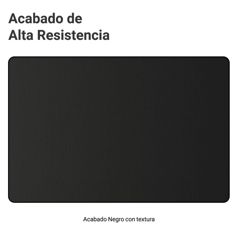 Escritorio para computadora madesa con 3 cajones color negro
