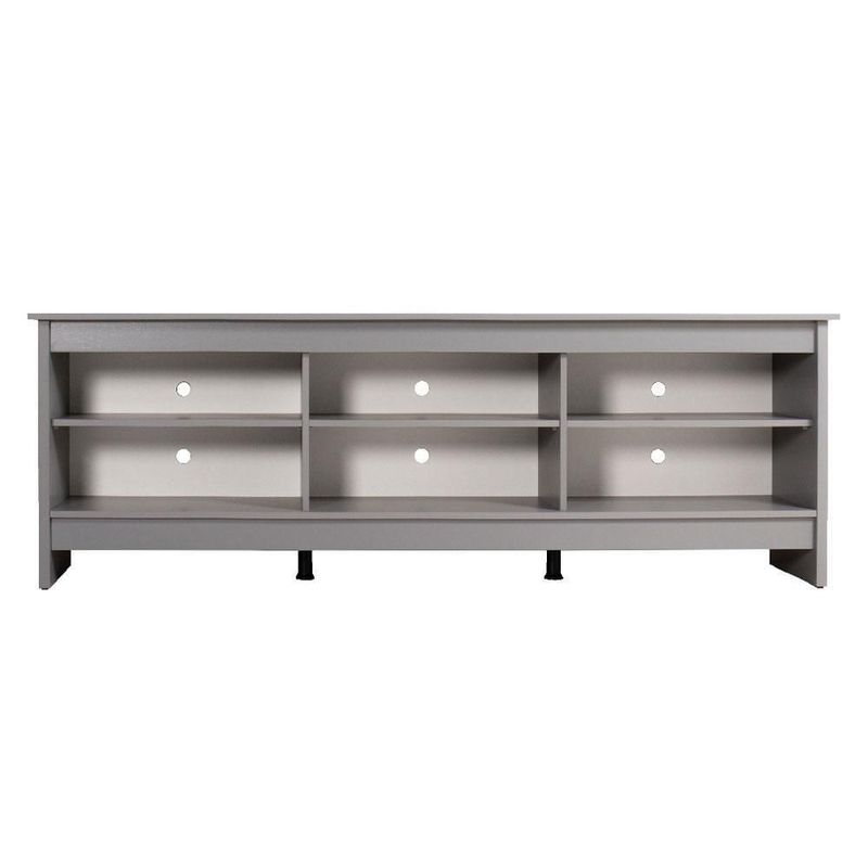 Mueble mesa para tv rack madesa 6 espacios hasta 80 gris