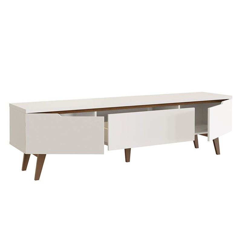 Mueble mesa para tv rack madesa doha hasta 80' blanco