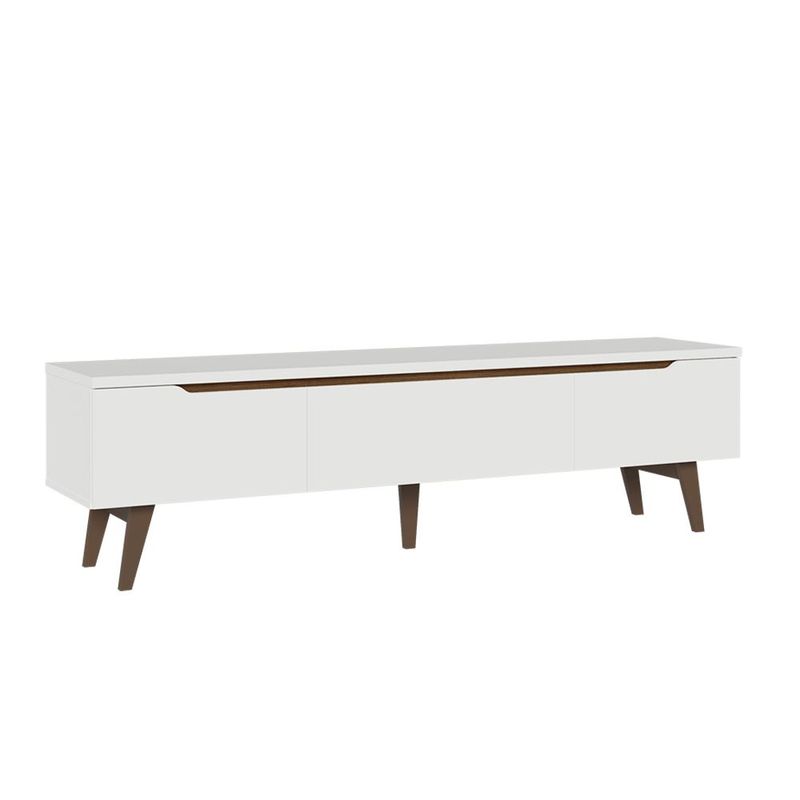 Mueble mesa para tv rack madesa doha hasta 80' blanco