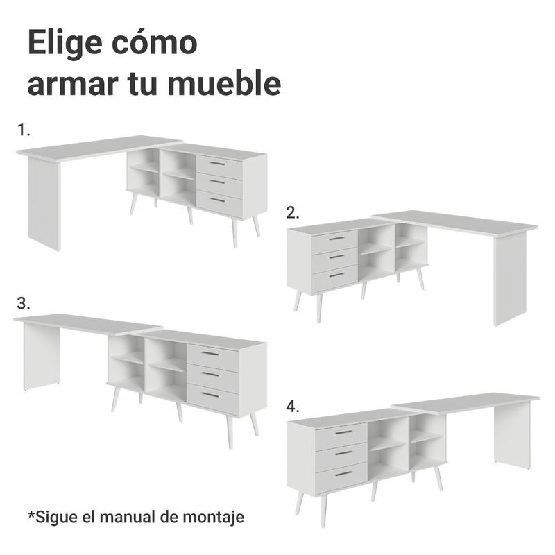 Escritorio esquinero madesa 6939 para computadora bb 02
