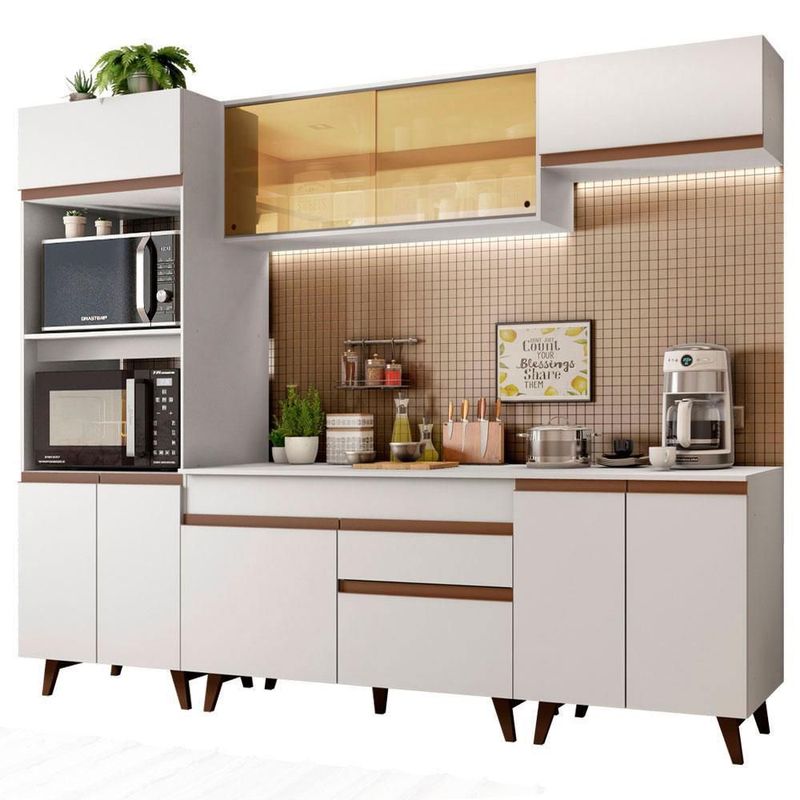Cocina integral completa modular madesa reims 260cm blanco 7