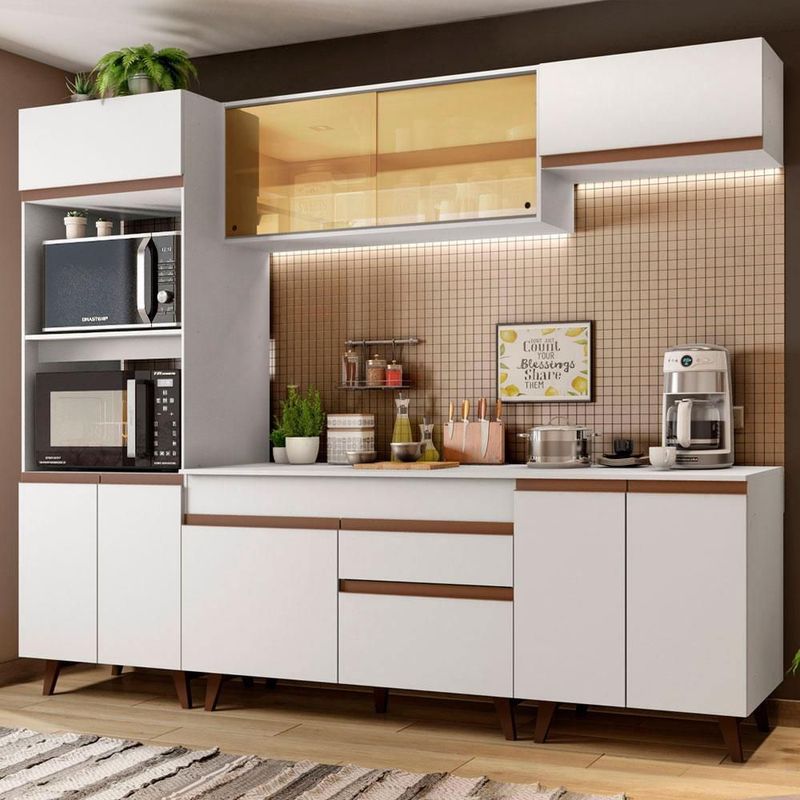Cocina integral completa modular madesa reims 260cm blanco 7