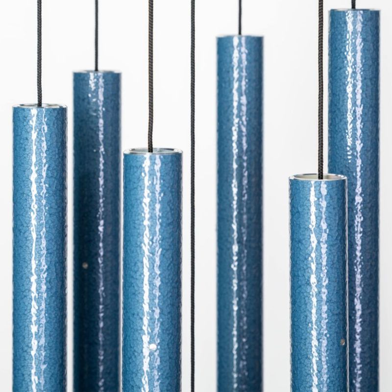 Campanario de Viento Corinthian Bells 76 cm Azul Celeste de Aluminio