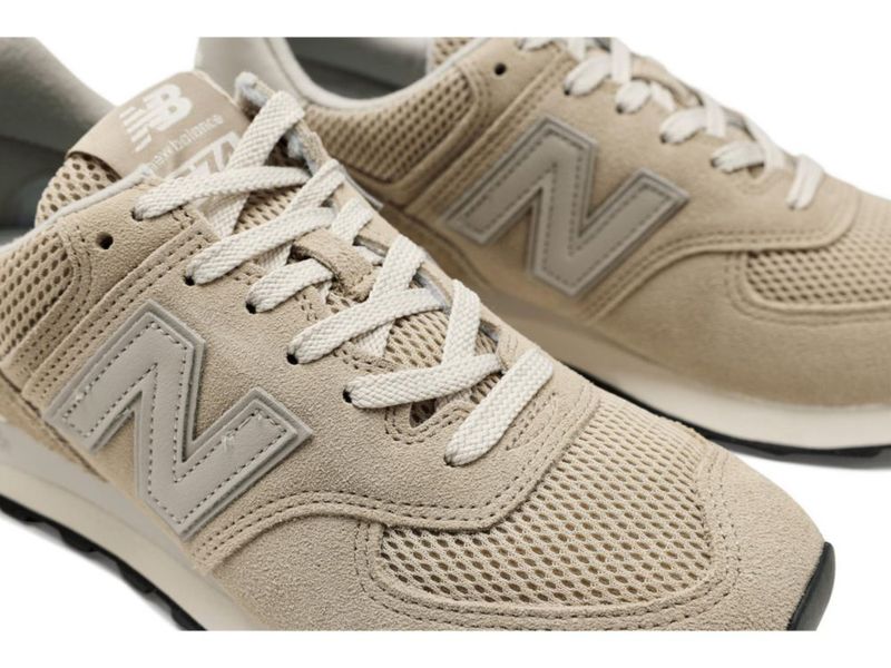 Zapatilla New Balance 574 Beige/Blanco NB Mujer Talla 9 B