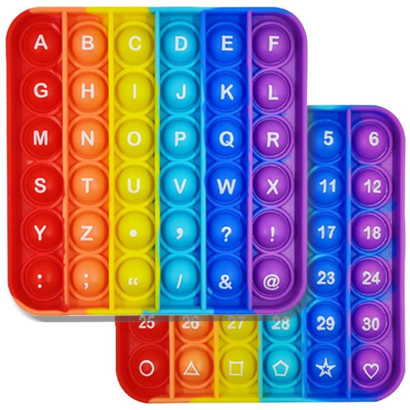 Juguete Antiestrés AK-SHIP 125 cm Letras y Números Arcoíris