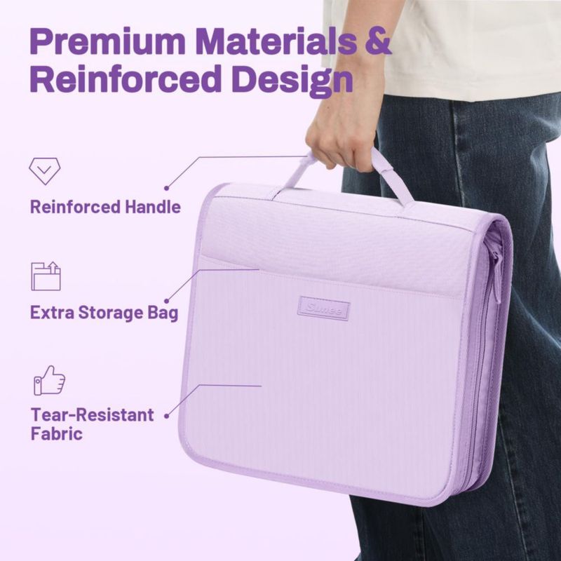 Carpeta SUNEE 38 cm 325 pág. Lavanda con anilla de 1.5"