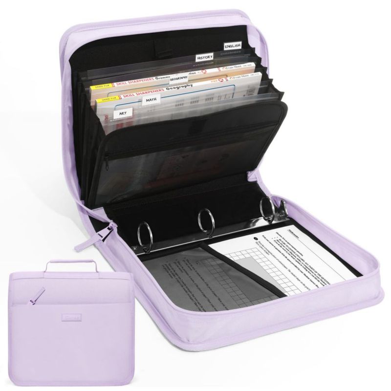 Carpeta SUNEE 38 cm 325 pág. Lavanda con anilla de 1.5"
