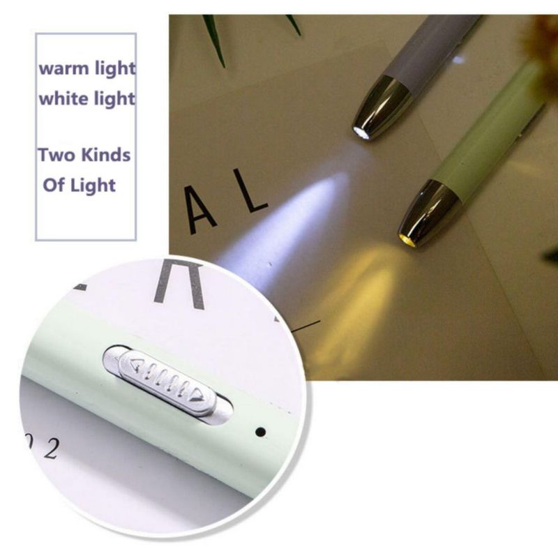 Pluma de taladro ARTopet recargable por USB con 6 puntas y lupa