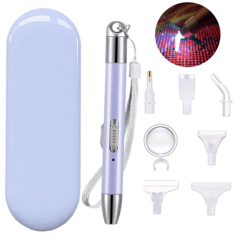 Pluma de taladro ARTopet recargable por USB con 6 puntas y lupa