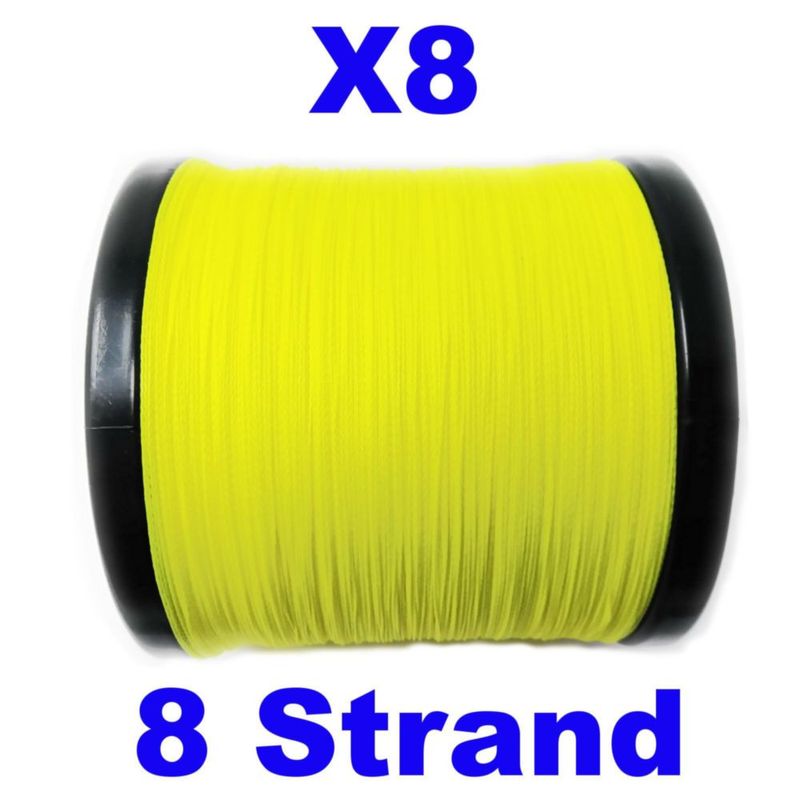 Línea de Pesca Trenzada Reaction Tackle 30 lb (135 kg) 274 m Amarillo Alta Visibilidad