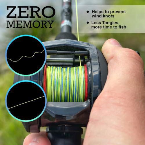 Línea de Pesca Trenzada Reaction Tackle 30 lb (135 kg) 274 m Amarillo Alta Visibilidad
