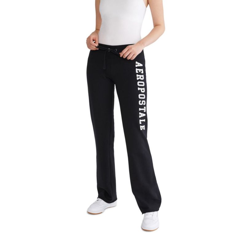 PANTALONES AEROPOSTALE Mujer Acampanados Negro Talla Grande