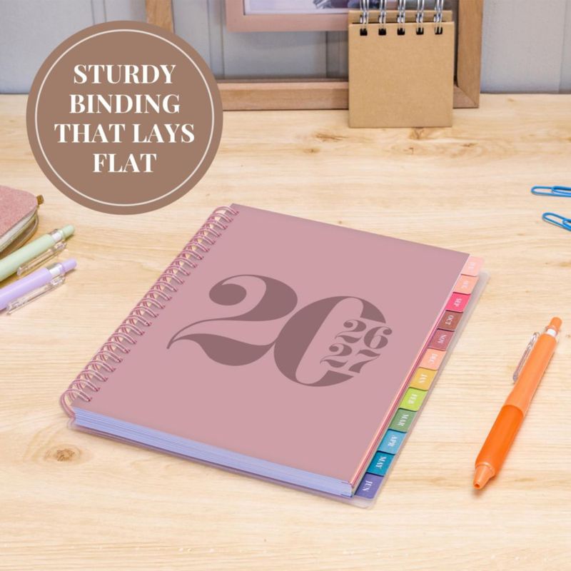 Planificador Rileys & Co 20 cm Rosa 2026‑2027 Diario