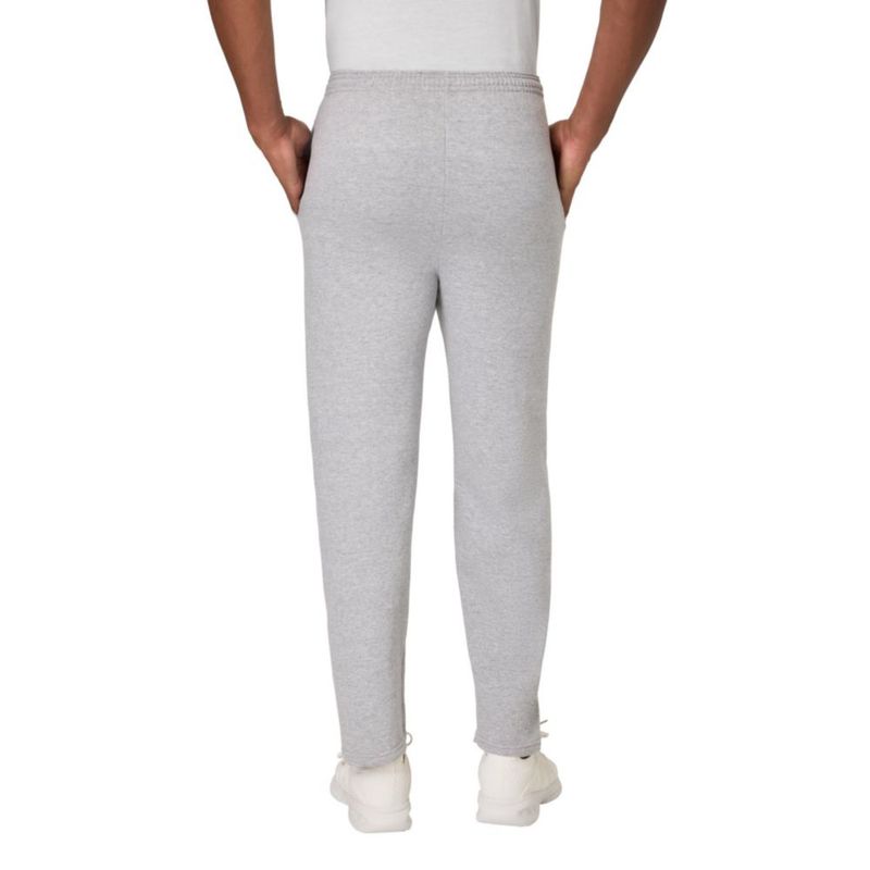 PANTALONES Hanes XXL Forro Polar Ligero Color Acero con Bajo Abierto