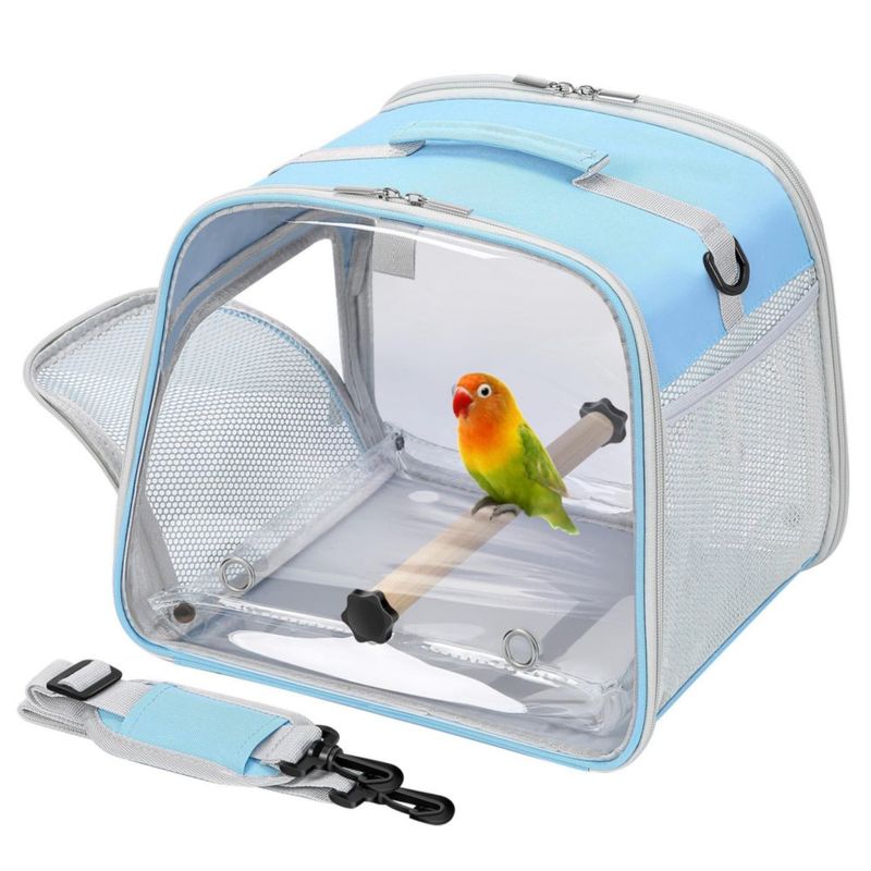 Transportín para Aves Suertree 32x29x28 cm Azul Ligero