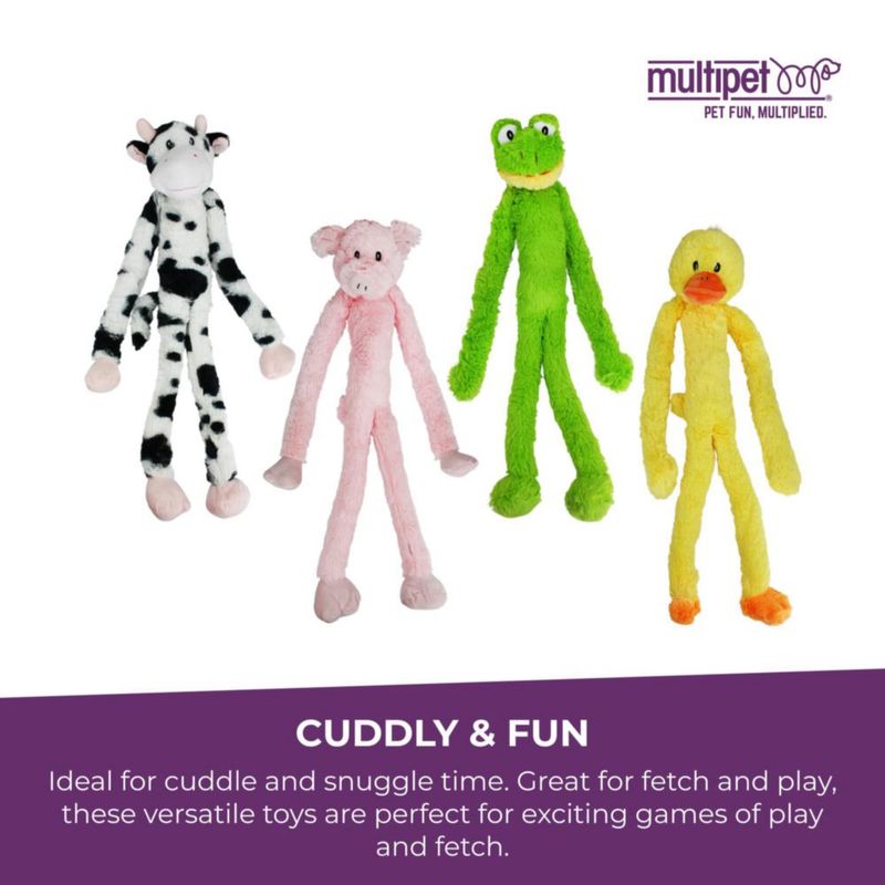 Peluche para Perro Multipet 69 cm Blanco con 5 Silbatos