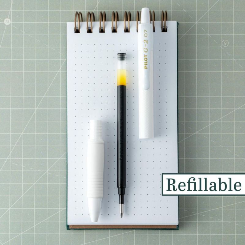 Bolígrafos de gel PILOT G2 Edge blanco 07 mm (12 unidades)