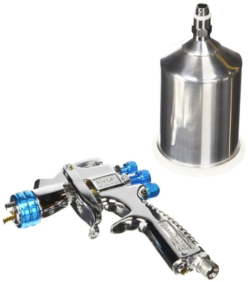 Pistola de pulverización DeVilbiss 802405 HVLP de gravedad 250 ml
