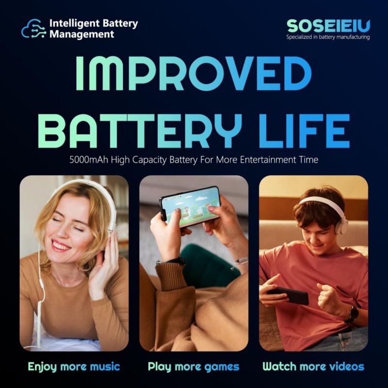 Batería de repuesto Soseieiu para Galaxy Note 20 5000 mAh EB-BN980ABY