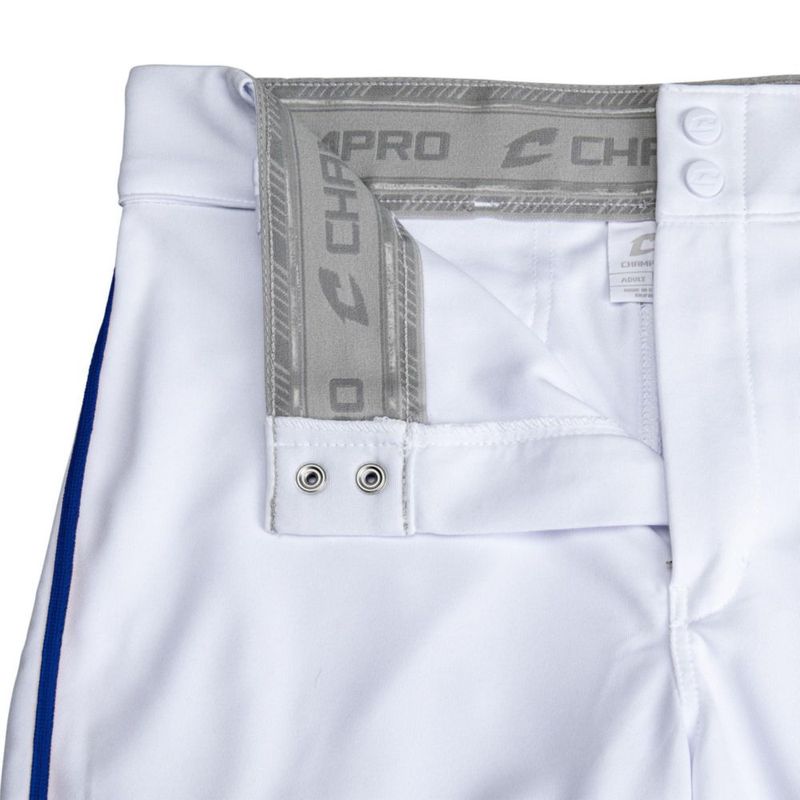 Pantalones de béisbol estilo knickers CHAMPRO Juvenil Mediano Blanco/Azul Royal