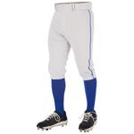 Pantalones de béisbol estilo knickers CHAMPRO Juvenil Mediano Blanco/Azul Royal
