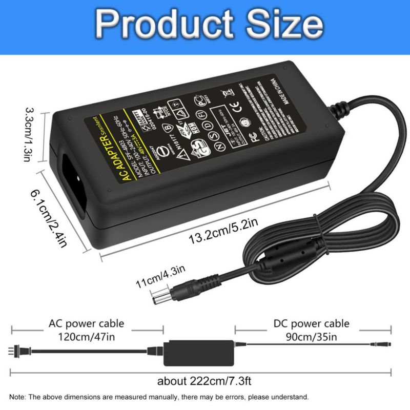 Fuente de alimentación Snsnlent 48V 3A 144W 100-240V