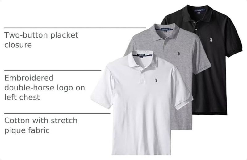 Camisa Polo U.S. POLO ASSN. Pack de 3 de Algodón - Talla M