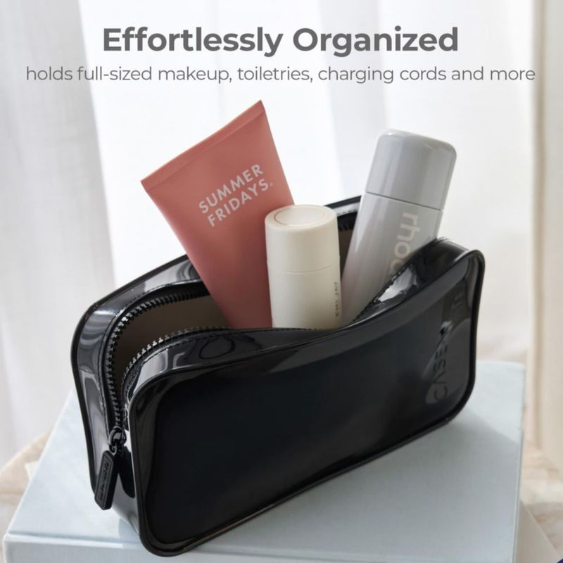 Neceser de Maquillaje Case-Mate 23x13x6 cm Impermeable Negro Medianoche
