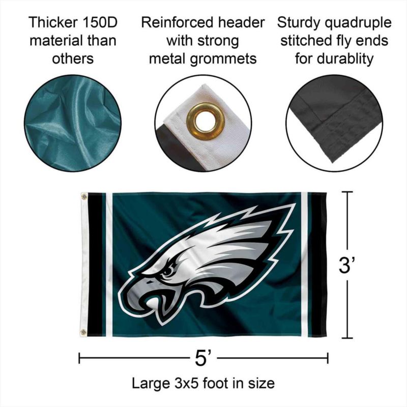 Bandera WinCraft Philadelphia Eagles 91 cm × 152 cm