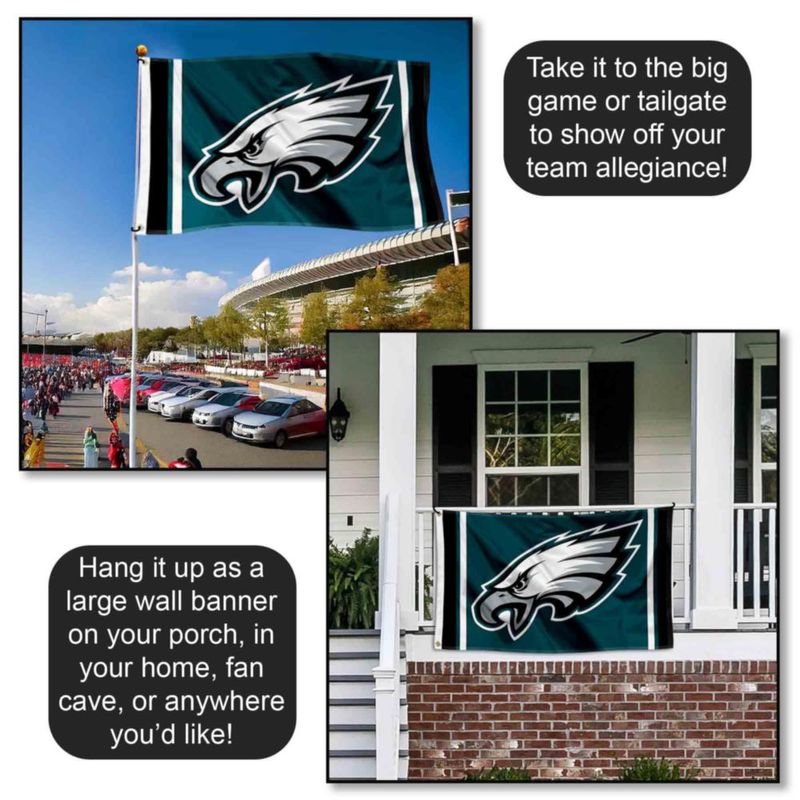 Bandera WinCraft Philadelphia Eagles 91 cm × 152 cm