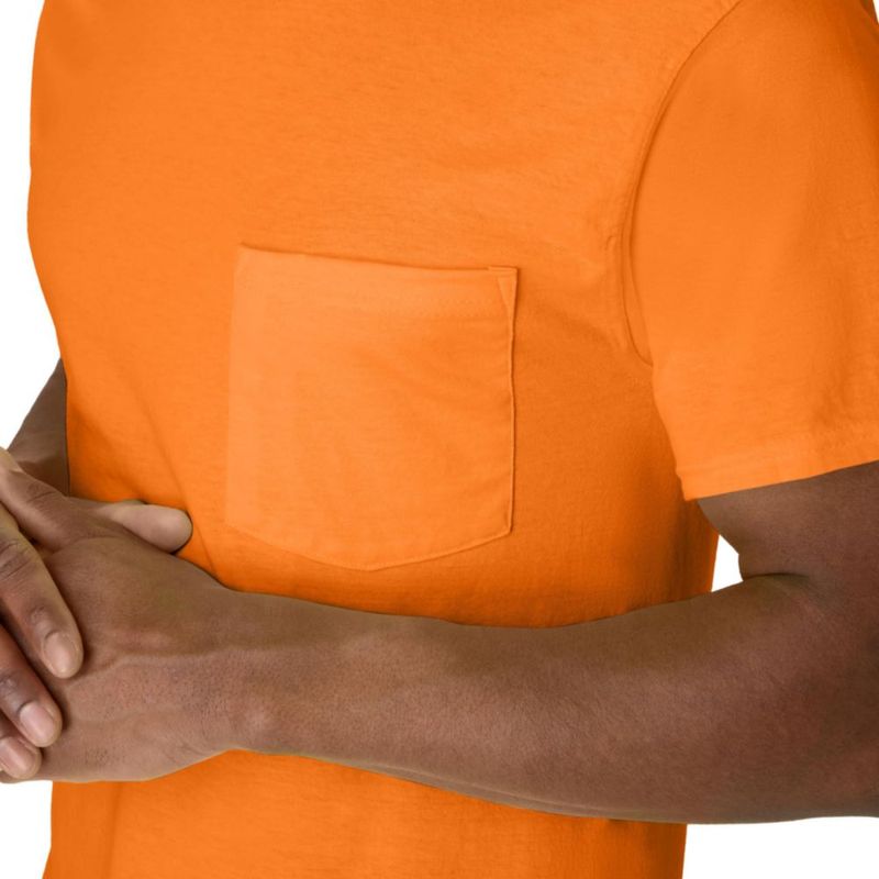 Camiseta Hanes Workwear para hombre pack de 2 Naranja de Seguridad XL