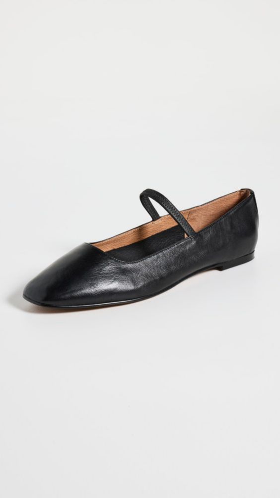 Bailarinas Madewell Greta Negro Intenso Talla 9 EE. UU.