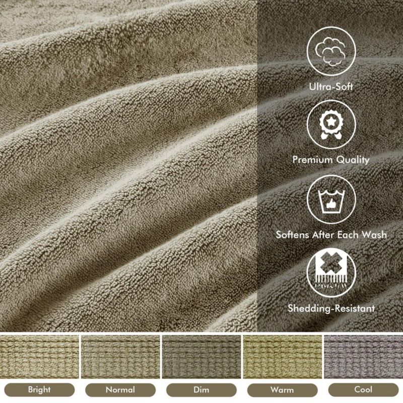 Juego de Toallas Madison Park 8 piezas 800 GSM Beige