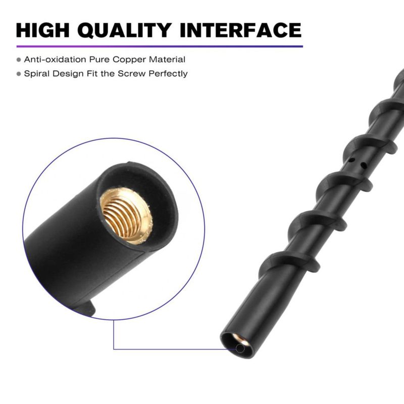 Antena VOFONO 33 cm Espiral de Caucho – Pack de 2