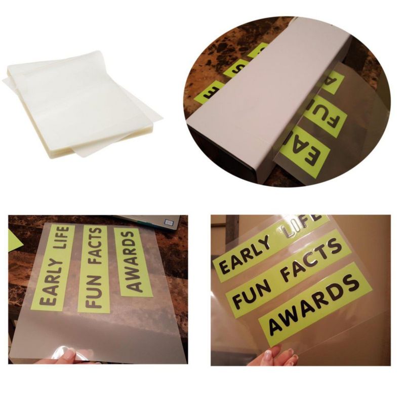 Bolsas de laminado térmico Immuson 23 × 29 cm Pack de 100 transparentes