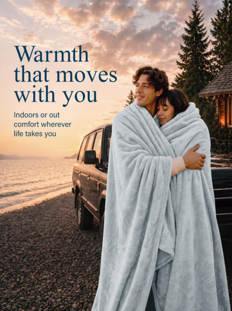 Manta Utopia Bedding 229 × 229 cm Gris Claro Polar