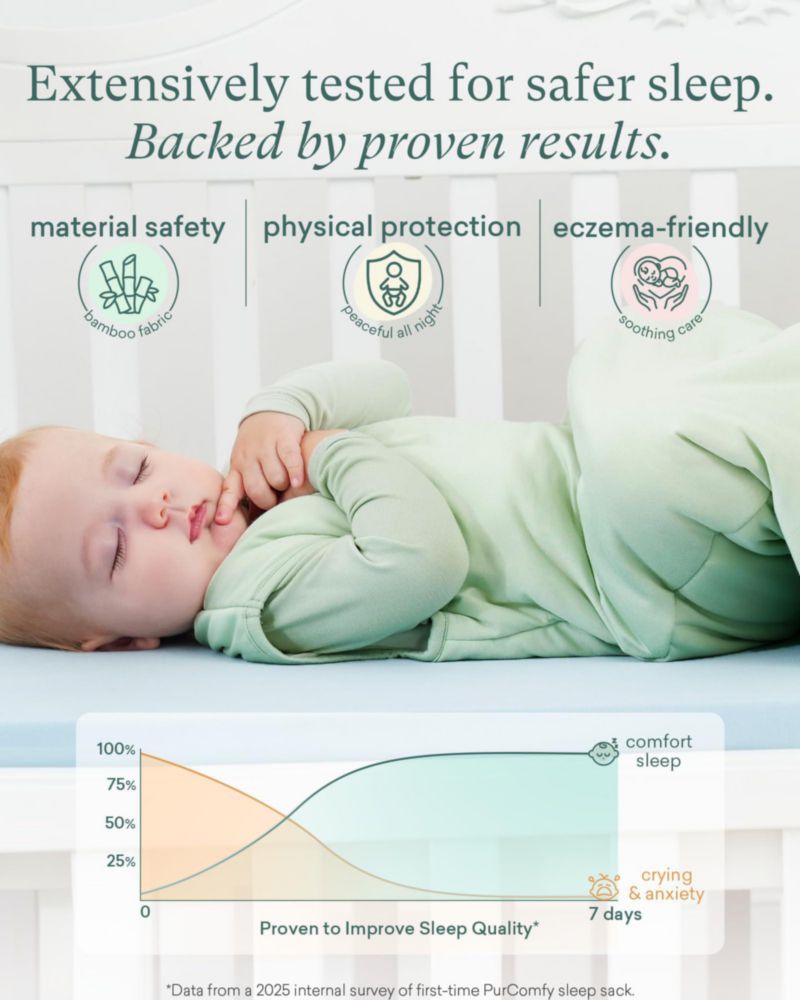 Saco de dormir PurComfy 1.0 TOG bambú 3-6 meses