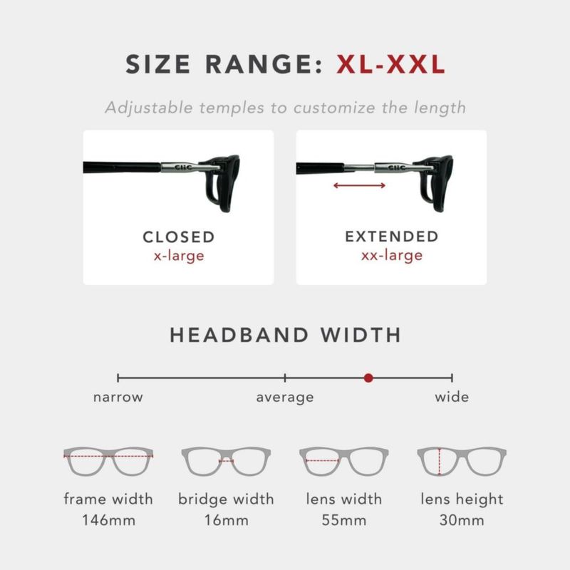 Gafas de Lectura Clic Executive XL con Banda Rígida