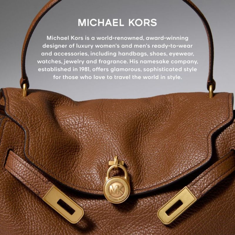 Bolso Michael Kors Hamilton de Cuero Plateado