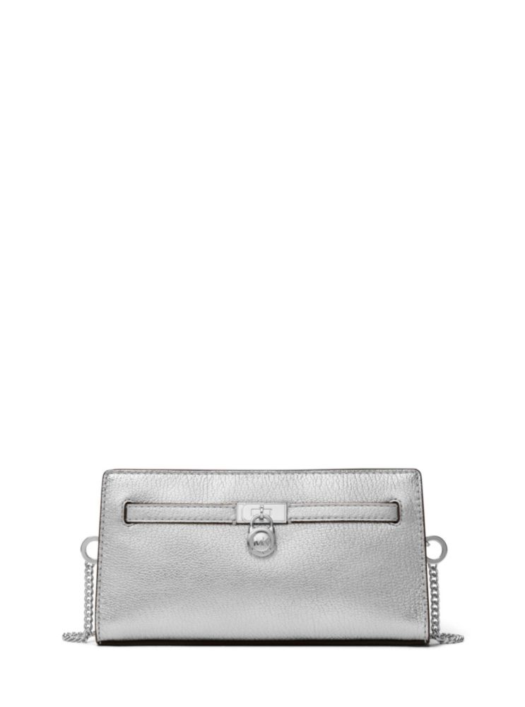 Bolso Michael Kors Hamilton de Cuero Plateado