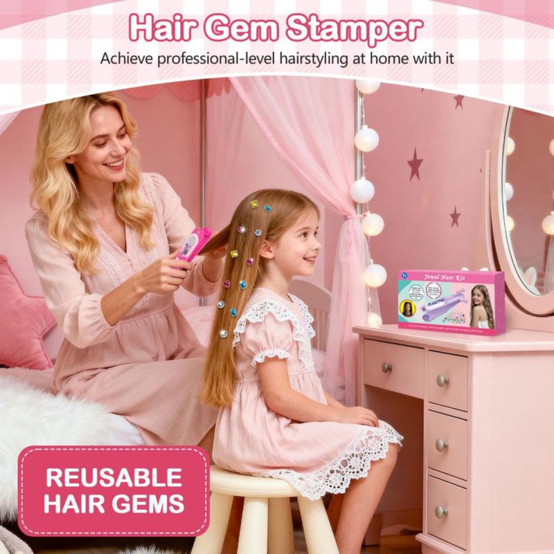 Coletero ADXVR - Kit de Gemas para el Cabello para Niñas